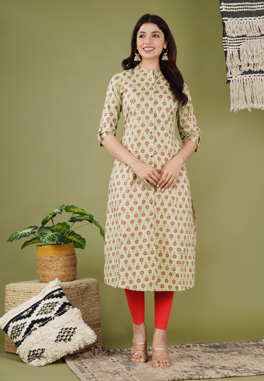 South Cotton Printed Kurti With Pocket at Rs 1183 | Printed Cotton Kurti |  ID: 26139919012