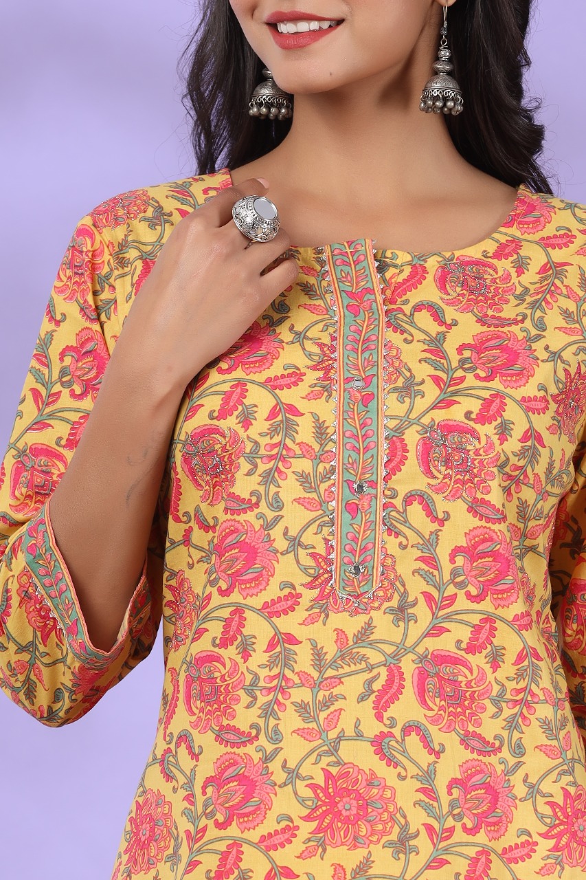 Get Dara Straight Gota Patti Kurti Now  Saibo Lifestyle